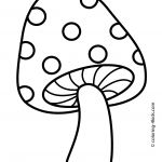 Coloriage Champignons Nice Nature Nice Mushroom Coloring Page For Kids Printable
