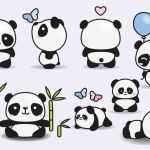 Coloriage Chibi Panda Frais Premium Vector Clipart Kawaii Pandas Cute Pandas