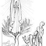 Coloriage Dame Frais 51 – Notre Dame De Fatima Avec Les Trois Enfants Dessin