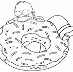 Coloriage De Donuts Inspiration Coloriage Simpson à Imprimer Dessin Sur Coloriagefo