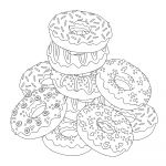 Coloriage De Donuts Inspiration Donut Coloring Pages Best Coloring Pages For Kids