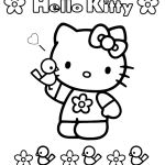 Coloriage De Hello Kitty Génial Coloriage De Hello Kitty Paques