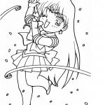 Coloriage De Mars Élégant Sailor Mars Chante Est Un Coloriage De Sailor Moon