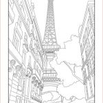 Coloriage De Paris Nice Eiffel Tower Adult Coloring Page Coloring Paris France