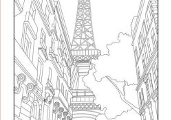 Coloriage De Paris Nice Eiffel tower Adult Coloring Page Coloring Paris France