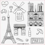 Coloriage De Paris Nice Parisian Vectors S And Psd Files
