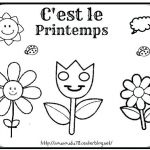 Coloriage De Printemps Maternelle Nice Coloriage De Printemps A Imprimer Gratuit Coloriage