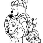 Coloriage Disney Winnie Luxe Disney Halloween Coloring Pages With Winnie Piglet And