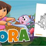 Coloriage Dora Nouveau Coloriage De Dora Et Babouche Hellokids