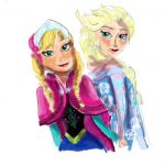 Coloriage Elsa Et Anna Frais Anna Et Elsa Coloriage Reine Des Neiges
