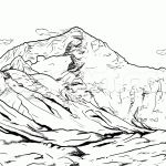Coloriage Everest Nice How To Draw Mount Everest Step By Step Landscapes