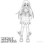 Coloriage Fairy Tail Wendy Nice Fairy Tail Coloring Pages Wendy Marvell Free Printable