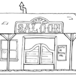Coloriage Far West Frais Coloring Picture Of Saloon Western