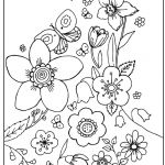 Coloriage Fleurs Printemps Nice Scenery & Spring Fleurs De Printemps Coloriage