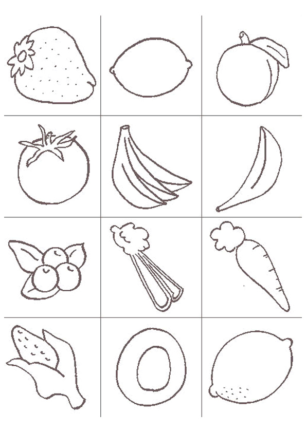 Coloriage Fruits Et Légumes Luxe Legumes Memory Page 40 Sur 44 Sur Hugolescargot