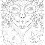 Coloriage Halloween Adulte Nice Days Of The Dead Anti Stress Adult Coloring Pages