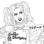 Coloriage Harley Quinn Frais Coloriage Harley Quinn Suicid Squad