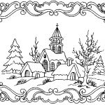 Coloriage Hiver Adulte Luxe Coloriage Anti Stress Hiver Paysage D Hiver 5