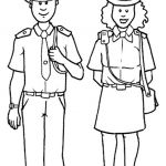 Coloriage Homme Unique Police Man And Woman Clipart Best