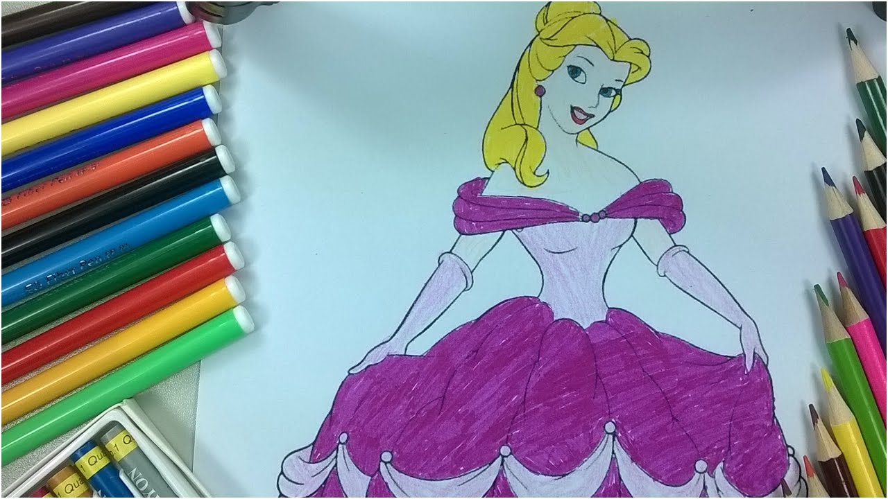 Coloriage* Inspiration Enfants De Couleur 9 Coloriage Princesse Mignonne La