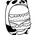 Coloriage Kawaii Panda Meilleur De Unique Coloriage Burger