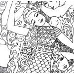 Coloriage Klimt Élégant Coloriage Arbre De Vie De Gustav Klimt Dessin Gratuit à