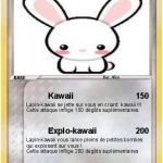 Coloriage Lapin Kawaii Frais Pokémon Lapin Kawaii Kawaii Ma Carte Pokémon