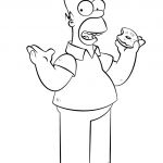 Coloriage Les Simpson Nice Homer Simpson Coloring Page