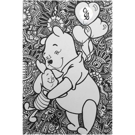 Coloriage Mandala Disney Frais Pooh Bear And Friends Design