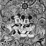 Coloriage Mandala Disney Nice Mickey & Minnie Coloriage Colouring Pages