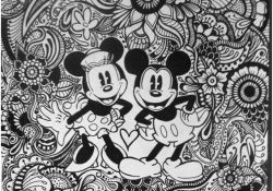 Coloriage Mandala Disney Nice Mickey &amp; Minnie Coloriage Colouring Pages