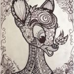 Coloriage Mandala Disney Nouveau Zentangle Doodle Bambi Abstract Drawing By Erzanightwalker