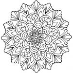 Coloriage Mandala Fleur Meilleur De Mandala Fleur Avec Feuilles Mandalas Coloriages
