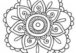 Coloriage Mandala Fleur Unique Coloriage Mandala Fleurs à Colorier Dessin Gratuit à Imprimer