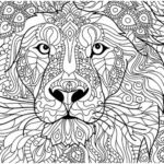 Coloriage Mandala Lion Élégant Coloriage Mandala