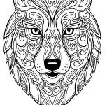 Coloriage Mandala Loup Luxe Meilleur 21 Coloriage Mandala Animaux Facile À Imprimer