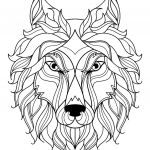 Coloriage Mandala Loup Meilleur De Tete De Loup Simple Loups Coloriages Difficiles Pour