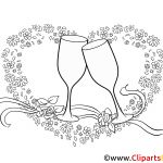 Coloriage Mariage À Imprimer Élégant Coeur Clip Art à Imprimer Mariage Dessin Mariage