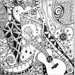 Coloriage Musique Nouveau Art Therapy Coloring Page Music I Like The Guitar 7