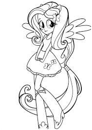 Coloriage My Little Pony Fluttershy Luxe My Little Pony Equestria Girls Coloring Pages