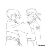 Coloriage Naruto Shippuden Nouveau Coloriage Naruto Et Sasuke Jecolorie