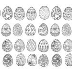 Coloriage Oeuf Paques Génial Easter Eggs For Coloring Book Pâques Coloriages