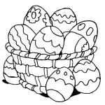 Coloriage Oeufs De Pâques Génial Coloriage œufs De Pâques Dans Un Panier à Imprimer