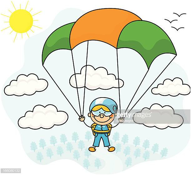 Coloriage Parachute Unique Illustrations Et Dessins Animés De Parachute