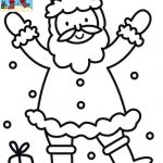 Coloriage Père Noel Frais Dessins Et Illustrations De Noël Coloriage Père Noël à