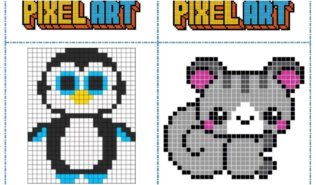 Coloriage Pixel Art Unique Coloriage Pixel Art Facile Fichier Mod¨les Pixel Art Pour