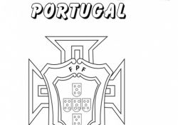 Coloriage Portugal Frais Drapeau Equipe De Foot Ze48