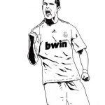 Coloriage Ronaldo Élégant Cristiano Ronaldo Real Madrid Coloring Soccer Player Sheet