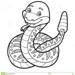 Coloriage Serpent Nouveau Livre De Coloriage Serpent à Sonnettes Illustration De