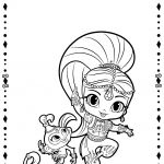 Coloriage Shimmer And Shine Génial Coloriage Shimmer And Pet Shimmer Et Shine Dessin